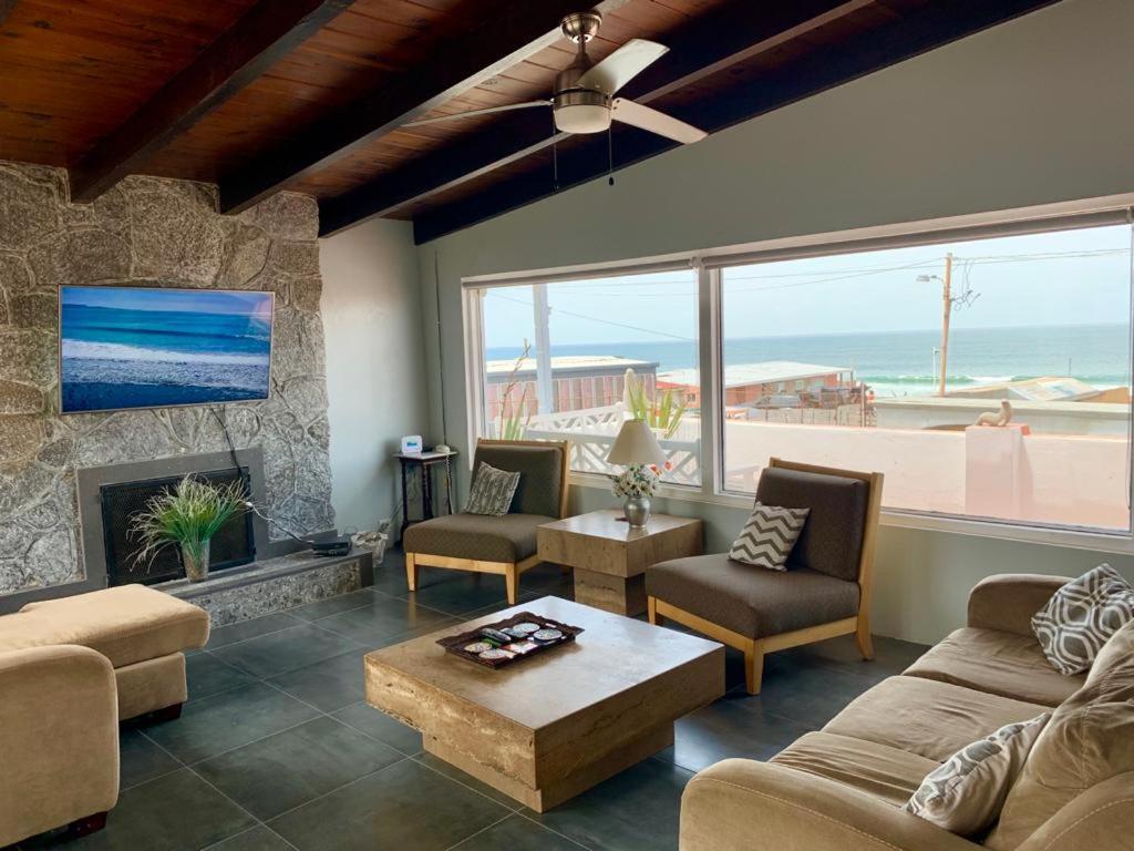 Rosarito Beach House Sleeps 14 & Steps to Sandy Beach Mins to Downtown